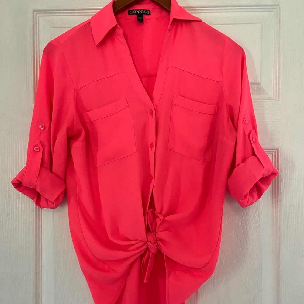 Express pink blouse